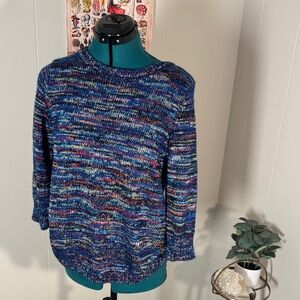 Hannah Blue Multicolor Women's Sweater